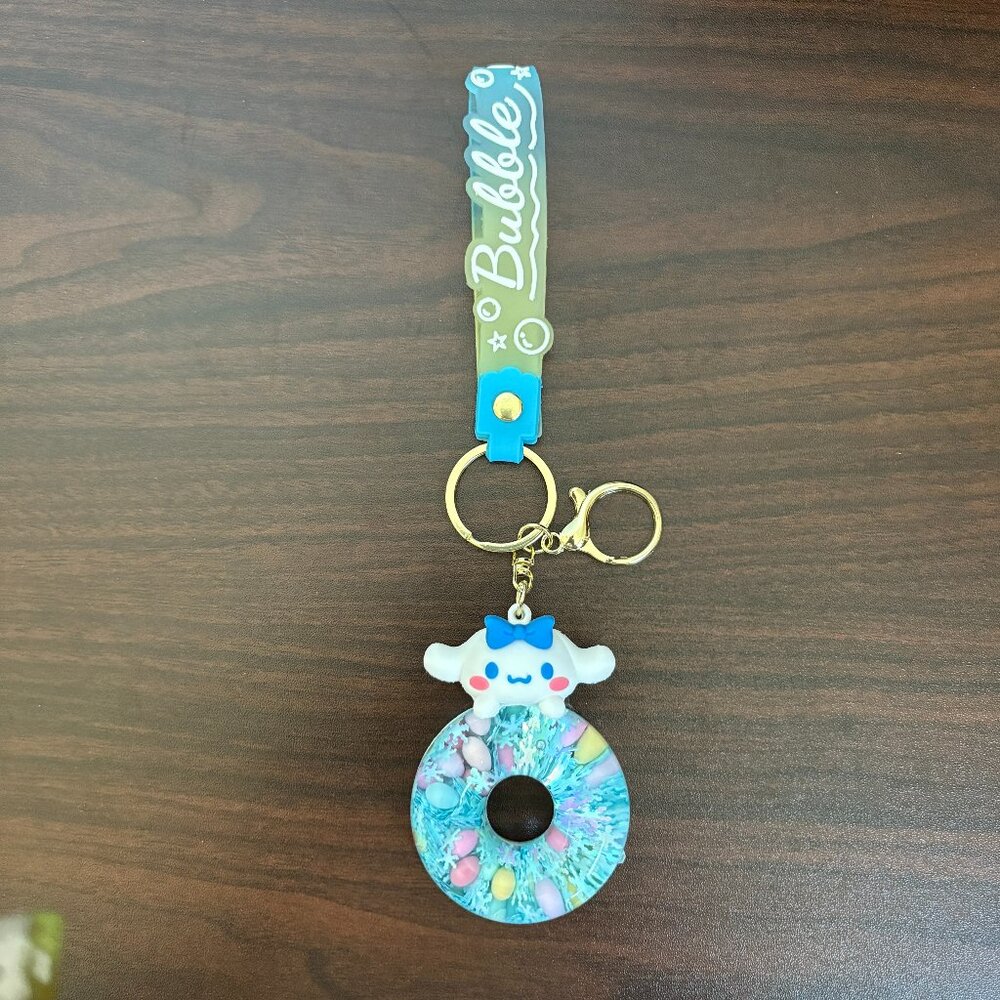 Bubble Keychains Car Key Ring Bow Wristlet Keychain Unbranded New Blue